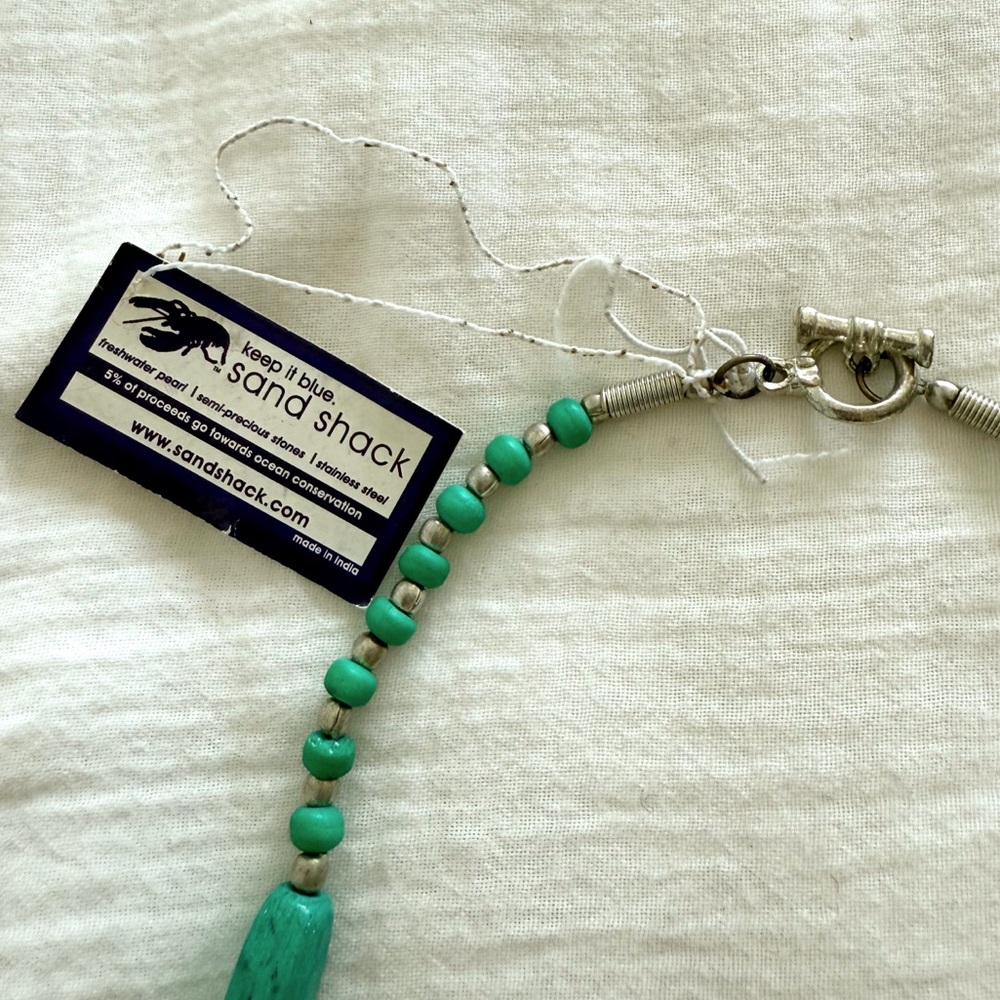 Turquoise Multi-Strand Beaded Statement Necklace … - image 6